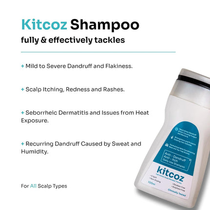 Kitcoz Daily Anti Dandruff & Anti Itch Shampoo -100ml