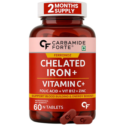 Carbamide Forte Chelated Iron Supplement Veg Tablets
