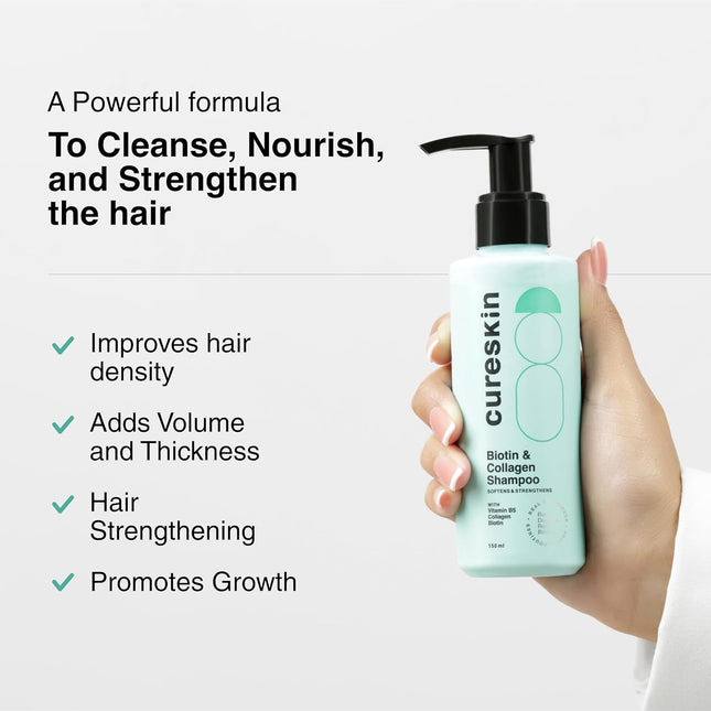 Cureskin Biotin & Collagen Vitamin B5 Glycolipids Shampoo 150 ml