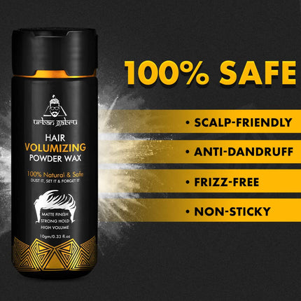 UrbanGabru Hair Volumizing Powder Wax strong hold | Matte Finish Pack of 2