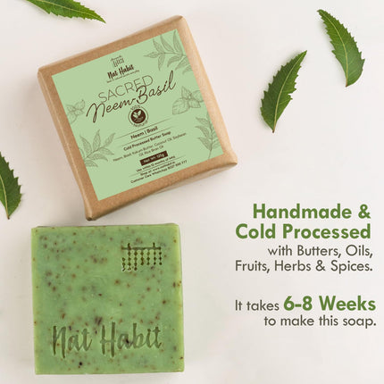 Nat Habit Neem Basil Butter Soap-125g x 2