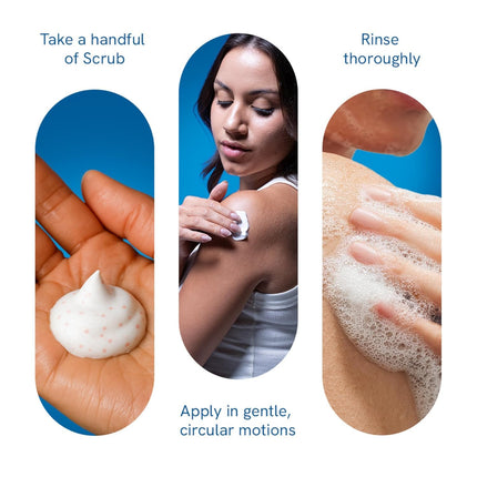 Be Bodywise 12% AHA Body Scrub | Exfoliating Scrub with Glycolic Acid & Lactic Acid Oat & Aloe Extract for Hydration | Vitamin E for Skin Protection | 300g
