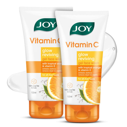 Joy Vitamin C Face Wash For Bright and Glowing Face 150ml x 2