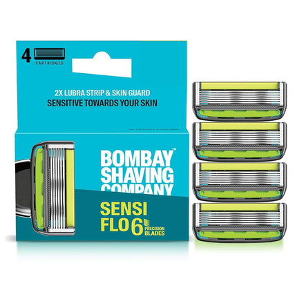 Bombay Shaving Company Sensiflo 6 Razor Cartridge | Pack Of 4 Blades
