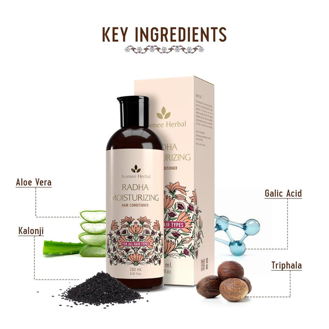 AVIMEE HERBAL Radha Moisturizing Hair Conditioner With Hyaluronic Acid-200ml