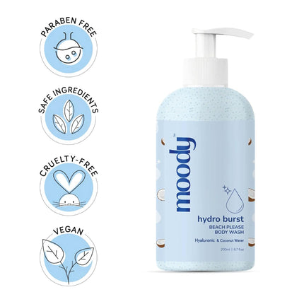 Moody 7D Hydro Burst with Hyaluronic Acid Body Wash-200ml