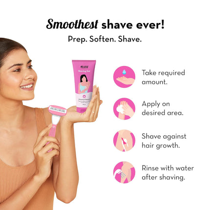 Plush All Natural Shaving Gel Normal-Sensitive Skin - 100gms