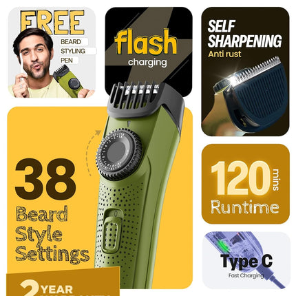 BOMBAY SHAVING COMPANY Flash Charging Men Beard Trimmer