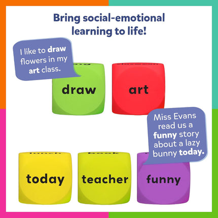 Skillmatics Conversation Cubes for Kids 8 Wooden Cubes for Ages 4, 5, 6, 7 and Up