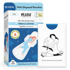 Plush Ultra-Thin 10 XXXL - 410mm Cotton Sanitary Pads