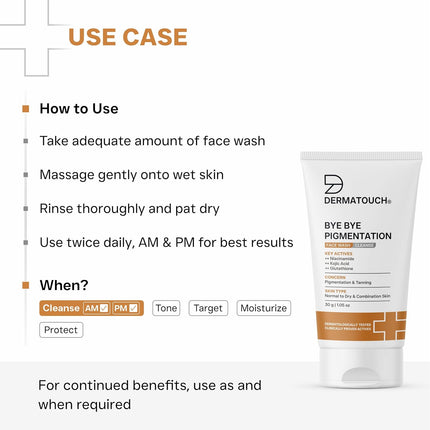 DERMATOUCH Bye Bye Pigmentation Face Wash