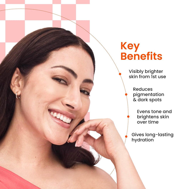 Foxtale Vitamin C Super Glow Moisturizer with Niacinamide & Peptides  50ml, Cream