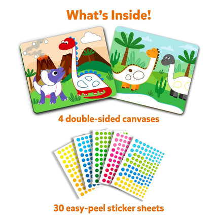 Skillmatics Paper Dot It Sticker Art Activity - Dinosaurs, Mess-Free Fun for Kids, 500+ Stickers