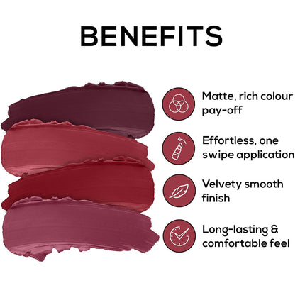 RENEE Very Matte Lipsticks -Pack of 4