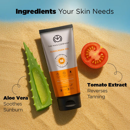 The Man Company Oil-Free Sunscreen SPF50 PA+++ For Man- 50gm