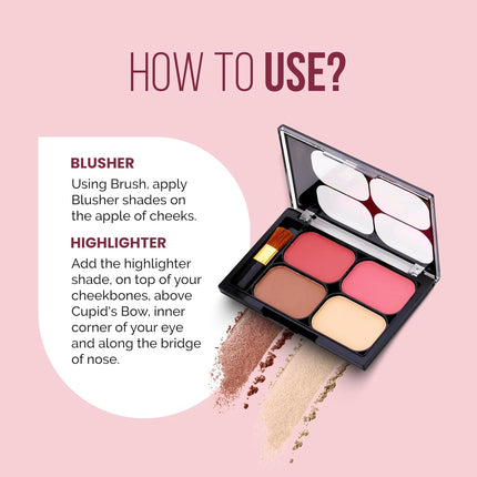 Colors Queen Blush and Highlighter Palette