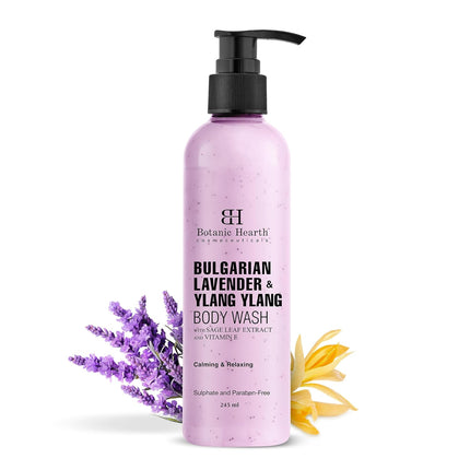 Botanic Hearth Bulgarian Lavender Body Wash for Women and Men - 245ml