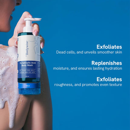 Be Bodywise 1% Salicylic Acid Exfoliating Body Wash Shower Gel 250ml
