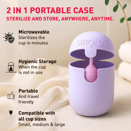 Sirona Portable Menstrual Cup Sterilizer - Pack of 1