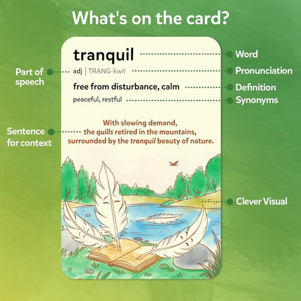 Skillmatics Vocabulary Flash Cards for Kids - Learn 100 Words
