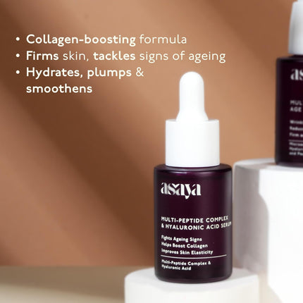 Asaya Multi Peptide Face Serum with Hyaluronic Acid | 30ml