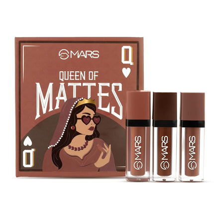 MARS Queen of Mattes Lipstick Box Set (3 x 4.5 ml) -Brown