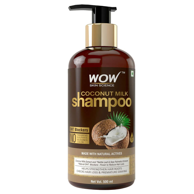 WOW Skin Science Coconut Milk Shampoo, 500mL