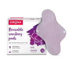 Sirona Reusable Pad for Women and Girls | (Pack of 4)| 3 Regular Pads + 1 Overnight Pad