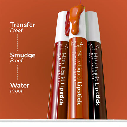 Mila Beaute Matte Set of 3 Lipstick for Women