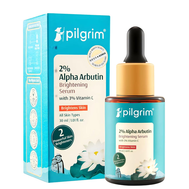 PILGRIM Korean 2% Alpha Arbutin & 3% Vitamin C Face Serum- 30ml