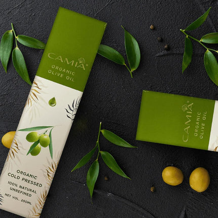 CAMIA - Organic Cold Pressed Olive Oil for Skin & Hair-250ml