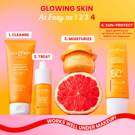 DOT & KEY Vitamin C + E Super Bright Sunscreen Spf 50+++ 50gm