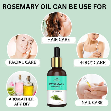 INTIMIFY Rosemary Essential Oil For Hair Growth for Women & Men-30ml