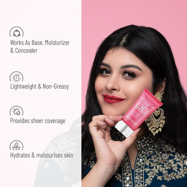 Swiss Beauty Matte Shiny Pearl Water Drop Blemis BB  Foundation-40ml