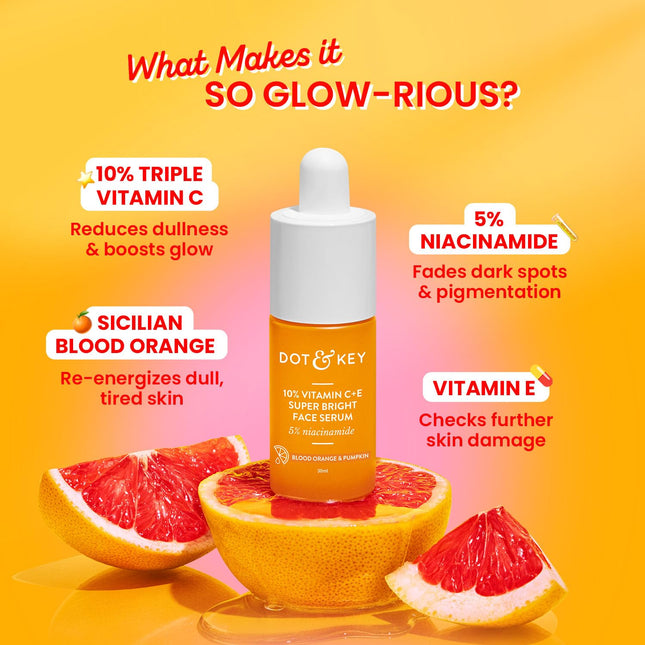 DOT & KEY 10% Vitamin C + E Serum with 5% Niacinamide-30ml