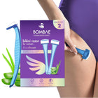 Bombae bikini razor women | Hair removal razor Pack of 2