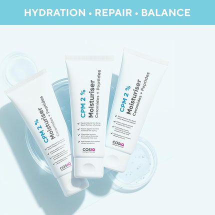 Cos-IQ CPM 2% Ceramides Moisturizer with Peptides | 100ml