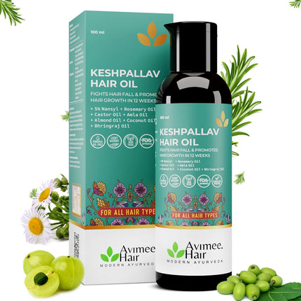 Avimee Herbal Hair Growth Super Saver Combo | Keshpallav Hair Oil (100 ml)