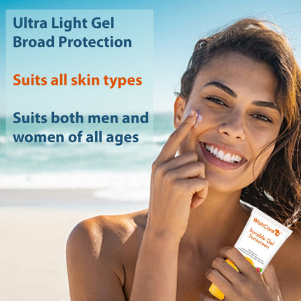 WishCare Invisible Gel Sunscreen SPF 50+ PA++++-50g