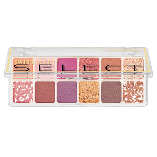 Swiss Beauty Select 12 shades Eyeshadow Palette-10gm