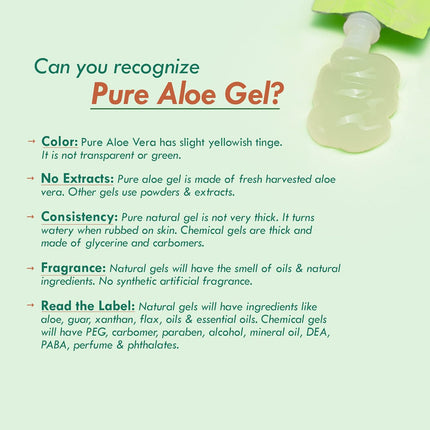 Nat Habit Pure Aloe Vera Face Gel Moisturizer - 80 gm