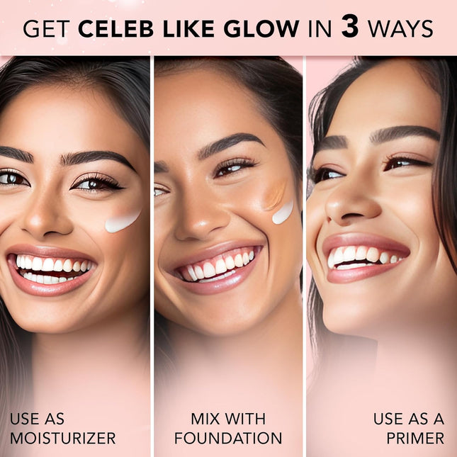 FACESCANADA Flawless Glow Combo - Strobe Cream Rose Gold (18ml) + Tinted Moisturizer - Light 01 (18 gm)