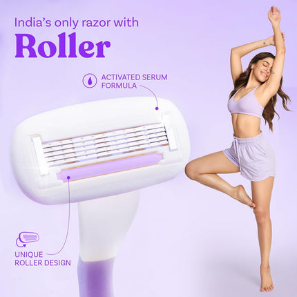 Bombae Rollplay Glow Body Razor with roller