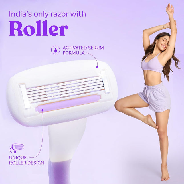 Bombae Rollplay Glow Body Razor with roller