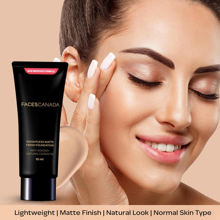 FACESCANADA Weightless Matte Finish Foundation -15ml