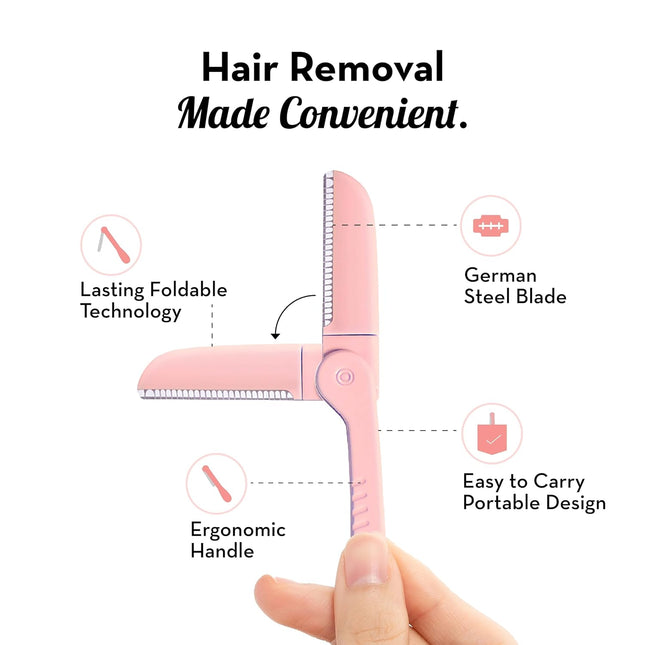 Plush Foldable Reusable Face Razor (Pack of 3)