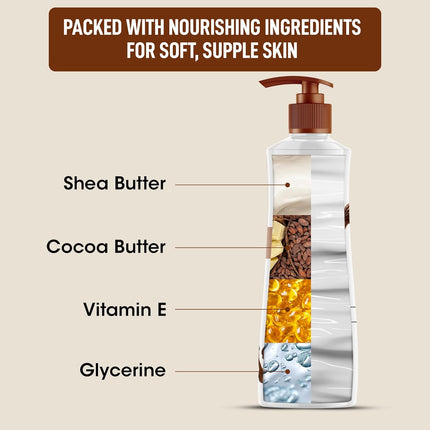 OG BEAUTY SCIENCE+ AHA BHA Body Lotion with Shea & Cocoa Butter-350ml