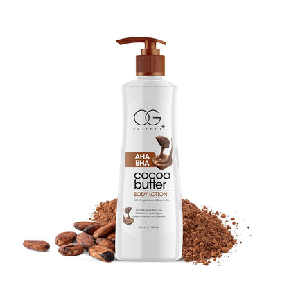 OG BEAUTY SCIENCE+ AHA BHA Body Lotion with Shea & Cocoa Butter-350ml