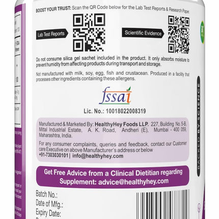 Healthy Hey Nutrition Zinc-120 Capsules