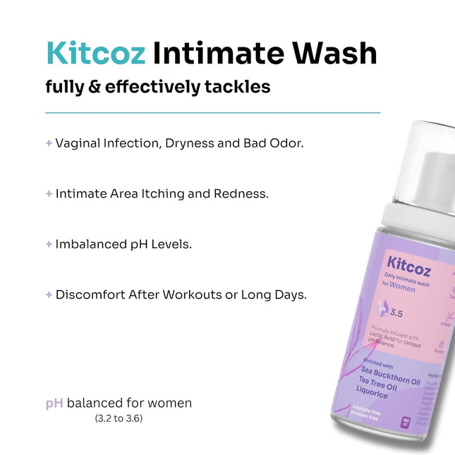 Kitcoz Intimate Hygiene Wash for Women (150ml)